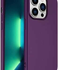 iPhone 14 Pro Max Kılıf İçi Kadife Çizilmez Darbeye Dayanıklı Yumuşak Sıvı Silikon Apple iPhone 14 Pro Max 6.7" Silikon Kılıf (NewPole Garantili) (Derin Mor)