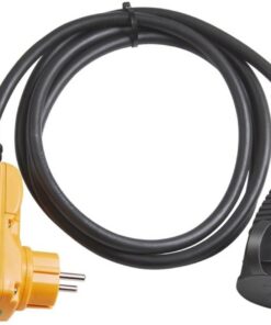 Koruyucu adaptör kablosu FI IP44 2 m siyah H07RN-F 3G1,5