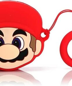 Samsung Galaxy Buds Pro için Kılıf Cartoon Figürlü Silikon Crtn-Fgr-Spr-Mro [Buds Pro ile Uyumlu Kılıf - Mat Kırmızı]