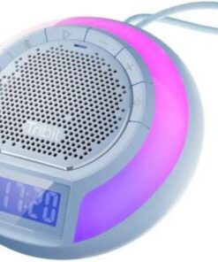 AquaEase IPX7 Su Geçirmez, 18 Saat Oynatma Süresi Dahili Mikrofon Işıklı Hoparlör Mavi