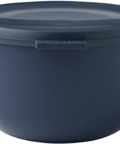 - Multi Bowl Cirqula Round - Kapaklı Saklama Kabı - Buzdolabı için hava geçirmez saklama kutusu ve mikrodalga fırın kabı olarak uygundur - 1000 ml - Nordic Denim