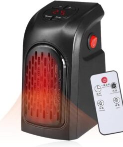 Lua 400w Elektrikli Masaüstü Küçük Fanlı Isıtıcı Masa Altı Ayak için Fan Isıtıcı Ofis ve Ev için Ortam Isıtıcı Fan - siyah, Taşınabilir, Hızlı Isıtma