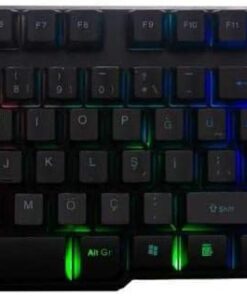 KB-188 Borealis Siyah USB Gökkuşağı Aydınlatmalı Q Gaming Oyuncu Klavyesi