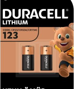CR123 Yüksek Güçlü Lityum Pil (2’li Paket) 3V (CR123A / CR17345) – Uzun kullanım ömrü – Kameralarda, Duman Dedektörlerinde Kullanım İçin – 10 Yıl Depolama Ömrü Garantisi - Sızıntı Önleme