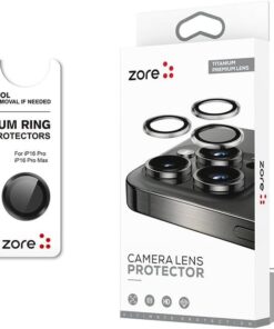 aksesuar Zore CL-12 Premium Safir Parmak İzi Bırakmayan Anti-Reflective Kamera Lens K Apple iPhone 16 Pro Max ile uyumlu