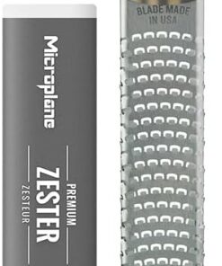 Narenciye, parmesan, zencefil, çikolata ve hindistan cevizi için tarçınlı portakal renginde Zester mutfak rendesi, ince paslanmaz çelik bıçaklı - ABD'de üretilmiştir