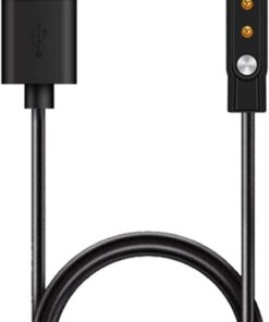 Haylou Solar LS05 için Manyetik USB Şarj Kablosu Siyah [Solar LS05 ile Uyumlu Şarj Kablosu - Siyah]