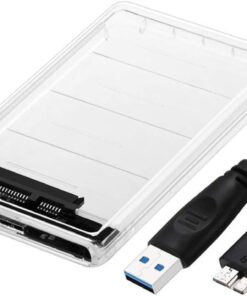 Şeffaf 2.5 inç USB 3.0 - SATA Sabit Sürücü Muhafazası Harici HDD SSD Muhafazası