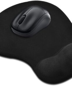 Mouse Pad Bilek Destekli Jel Mouse Pad,Ergonomik Kaymaz Taban,Oyun ve Ofis için Fare Altlığı,Suya Dayanıklı, Renk Seçenekli, 26x21cm İdeal Ölçü (Siyah)