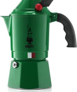2762 Moka Express Alpina (Dağ Avcıları Korpları) Espresso Pişirici, Alüminyum, Yeşil