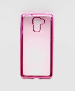 Huawei Honor 7X Uyumlu Lazer Kesim Yumuşak Silikon Kılıf (Pembe)