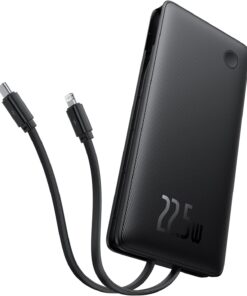 Airpow Lite Power Bank 10000mAh 22.5W Dual-Cable Cosmic Black