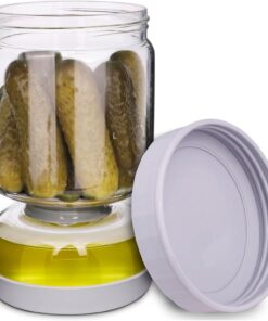 Kum Saati Süzgeçli Zeytinlik - Zeytin Turşuluk Saklama Kabı Şeffaf (Nks153)