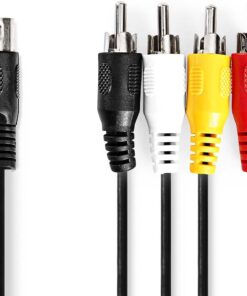 Ses kablosu DIN 5 kutuplu erkek - 4 x RCA Mac