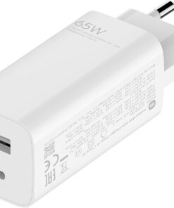 Mi 65 W Fast Charger USB-C + USB-A şarj cihazı, akıllı telefon, tablet, dizüstü bilgisayar vb. için. (65 Watt, GaN teknolojisi, evrensel uyumluluk, çoklu korumalı güvenlik sistemi, kompakt