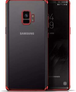 Samsung Galaxy S9 Kılıf Skyfall Transparent Clear Kırmızı
