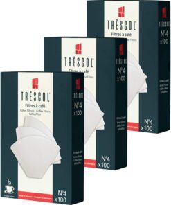 Kahve Filtresi 4 Numara (Büyük Boy) Beyaz Kağıt 3X100 300'lü Paket