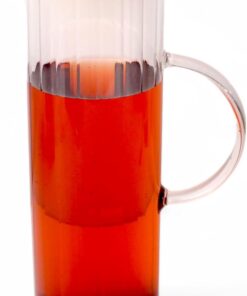 1000ml Bambu Kapaklı Line Borosilikat Cam Yağlık & Sürahi – Şık, Dayanıklı ve Sağlıklı Saklama Çözümü (8cm x 20cm)