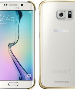 S6 Clear Cover Şeffaf Kılıf Gold