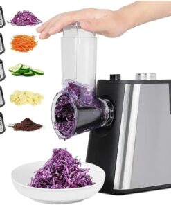 5 Başlıklı Elektrikli Çok Fonksiyonlu Sebze ve Meyve Doğrayıcı Rende - Rondo