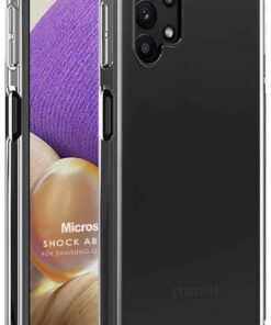 Samsung Galaxy A32 4G için Kılıf Shock Absorbing Şeffaf [Galaxy A32 4G ile Uyumlu Kılıf - Şeffaf]