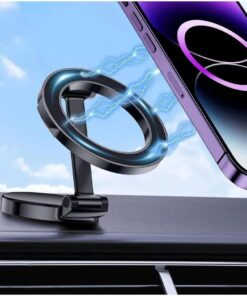 Araç İçi Telefon Tutucu Titreşime Dayanıklı MagSafe ile Uyumlu Araç içi Telefon Tutucu Araç içi Telefon Tutucu Kompakt iPhone 11-15 pro max 360° Oynar Başlık Metal Araç Içi Telefon Tutucu,