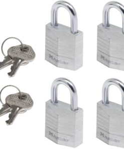 LOCK Küçük Asma Kilitler [Anahtar] [4'lü Set] [Aynı kilit? end] 9120EURQNOP — sırt çantaları, bavul, bilgisayar çantaları ve daha fazlası için ideal