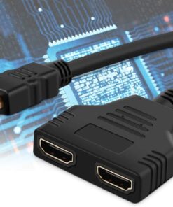 HDMI Çoklayıcı, Çoğaltıcı, Hdmi Erkek-Hdmi Dişi X 2 Adaptör, Max Çözünürlük 2160p, 30 cm kablo