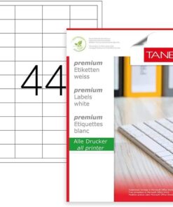 Tw-2044 LazerPostalama, Davetiye, Kargo Işleri Için Her Pakette 100 Sayfa Etiket, Beyaz