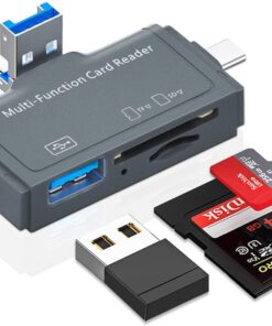 Type C Lightning USB için Tobo Micro SD Kart Okuyucu, Micro SD Karttan USB Adaptörüne, Kamera Hafıza Kartı Okuyucu için USB C SD Kart Okuyucu, PC Telefon için 7'si 1 arada SD Kart Okuyucu