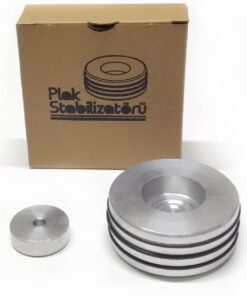 Sesler Plak Stabilizatörü + 7" Plak Adaptörü (Gümüş)