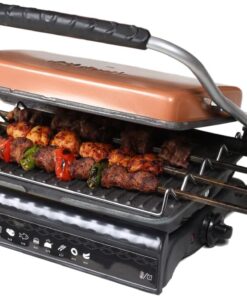 Dökümix Ultra Plus Organik Demir Döküm Izgara& Tost Makinası ROSEGOLD Izgara Aparatlı,Fırçalı,Yağdanlık
