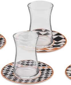Enzo 6 Kişilik 12 Parça Çay Seti 165 ml