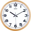 216-3 Serisi Metal Görünümlü Sessiz Akar Duvar Saati 30 cm