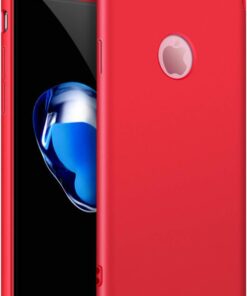 Apple iPhone 6S Plus için Kılıf Double Dip 360 Protective Kırmızı [iPhone 6S Plus ile Uyumlu Kılıf - Kırmızı]