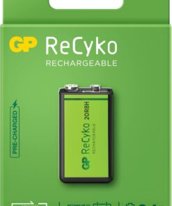Batteries Recyko+ 200 9V Boy Ni-Mh Şarjlı Pil, 8.4 Volt, Tekli Kart