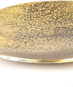 Dekoratif Metal Elma Tabak Gold 28x4x23 Cm.
