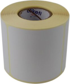 etiketler , hazır al hızlı al Eko Termal Etiket 80mm x 80mm Ruloda 500 Adet 40mm Kuka Çapında Direk Termal Transfer Etiketi