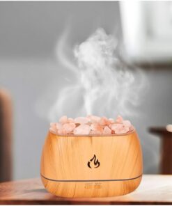 Hava Nemlendirici Tuz Lambalı Tuz Hediyeli Humidifier 260 Ml Salt Lamp Ultrasonik Gece Lambası VK-LYP826 V-19087810109