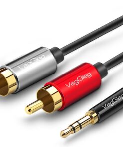3.5mm AUX to 2 RCA Ses Kablosu 1 Metre