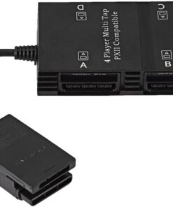 Multitap 4 oyuncu, çoklu kontrol cihazı adaptörü, 4 hafıza kartı yuvası, oyun padi için yerleştirme istasyonu Sony PS2
