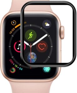 Apple Watch Series 10 46mm Tam Kaplayan Temperli Cam Ekran Koruyucu Siyah [Watch Series 10 46mm ile Uyumlu Ekran Koruyucu - Siyah]