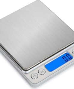 Dijital Mutfak Terazisi 3 Kg 0.1 G Hassasiyet Metal Platformlu Premium Terazi, Şık ve Dayanıklı Tasarım