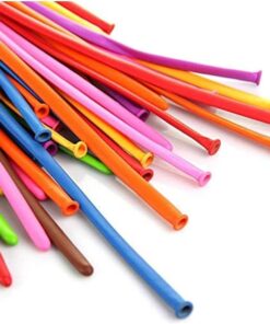 Gift 10 Adet Karışık Renkli Sosis Balon