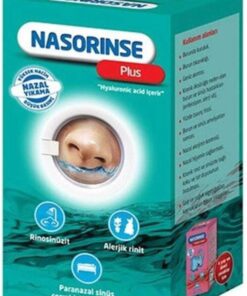 NASORINSE PLUS HYALUNORIK ASİT İÇEREN YÜKSEK HACİM DÜŞÜK BASINÇLI NAZAL DUŞ (25 Poşetli)