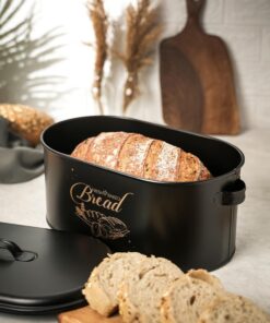 Metal Metal Kapaklı Ekmeklik (Bread Baskılı) Ln1022S