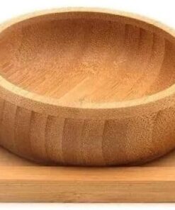 Bambu 3'lü Ahşap Sunum Seti Kahvaltılık Çerezlik Reçellik Tepsili Şık ve Pratik Servis Ürünü (Oval)