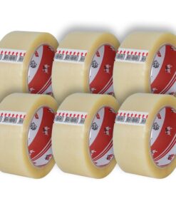 Koli Bandı 6 Adet 45X100 Şeffaf (BUFALO) En 45mm, Uzunluk Net 100 metre, Basınca ve gerilime dayanıklıdır, 6'lı Paket