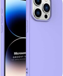 Kılıf Apple iPhone 15 Pro Max için Groovy Soft Lila [iPhone 15 Pro Max ile Uyumlu Kılıf - Lila]