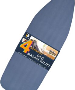 4 Katmanlı Ütü Masası Kılıfı, Mavi, 55x135 cm